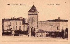 Saint-Macaire - porte de l'horloge 2