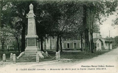 Saint-Magne - monument aux morts