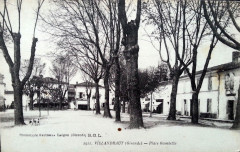 Villandraut - place Gambetta -
													33 Gironde
												
