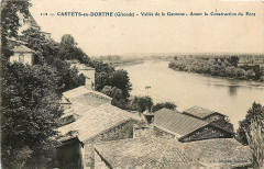 Castets-en-Dorthe - Garonne avant la construction du pont 1b -
													33 Gironde
												