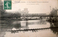 Coutras - pont suspendu sur l'Isle