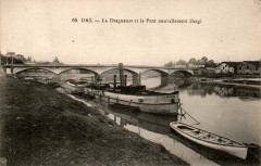 Dax - La Dragueuse et le pont