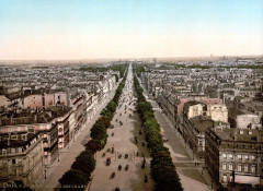 Paris Avenue des Champs-Elysées um 1900