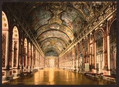 Carte postale ancienne Gallery of Mirrors, Versailles, France-LCCN2001698740
                                