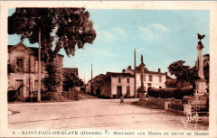 Saint-Paul-de-Blaye - Monument aux morts b