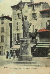 Saint-Affrique statue disparue Cp 1900 -
													12 Aveyron
												