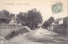 Bf - Fleurville - La Gare et l'Avenue -
													71 Saône et Loire
												