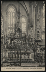 Bégard - Bon Sauveur intérieur de l'église vue de l'autel à Bégard