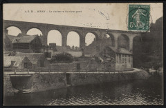 Dinan - Viaduc vu du vieux pont à Dinan