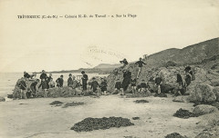 Tréveneuc - Colonie Notre-Dame du Travail sur la plage à Tréveneuc
