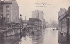 Saint-Denis.Rue Brise-Echalas.Inondations 1910