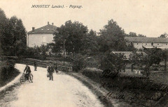 Moustey (Landes) - entrée du bourg 3 -
													40 Landes
												
