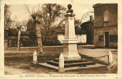 Moustey (Landes) - monument aux morts