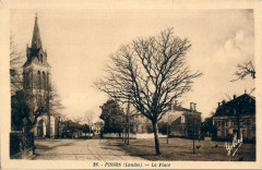 Pissos (Landes) - Place de l'église 2