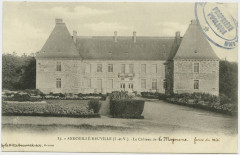 85. Andouillé-Neuville (I.-et-V.). Le château de la Magnane, façade du Midi.