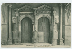 4349. Bais (I.-et-V.). Portail Renaissance de l'église.