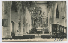 4. Balazé (I.-et-V.). Intérieur de l'église.