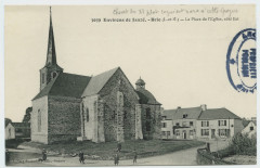 3639- Environs de Janzé. - Brie (I.-et-V.) - La place de l'église, côté Est