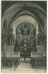 665. Coësmes (I.-&-V.) _ Intérieur de l'Eglise.