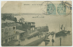 Dinard. _ Arrivée du bateau.