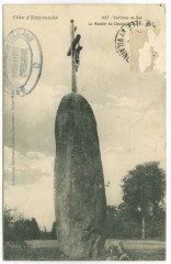 1457 - Environs de Dol. Le Menhir du Champ-Dolent.