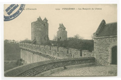1919. Fougeres - Les Remparts du Château.