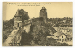 2. Fougères (I.-et-V.) - Le vieux Château - Partie des Remparts, côté Nord - La Tour du Guet et la Tour des Gobelins. -
													35 Ille et Vilaine
												