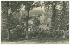 1913. Fougeres _ Vue sur Saint-Sulpice et le Château du Jardin public.