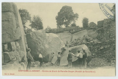 Louvigne-du-Desert. - Carrière de Granit de Pierrelée Gouyet (Procédé de Fente Rossi).