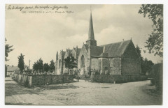 1389 - Moutiers (I.-et-V.) - Place de l'Eglise.