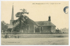 3087. Pleugueneuc (I.-et-V.) - L'Eglise vue de côté