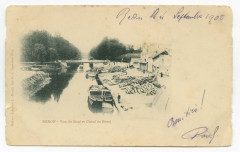 Redon -Vue du Quai et Canal de Brest à Redon