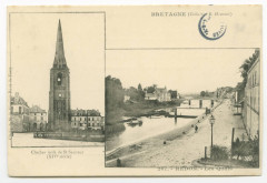 267. -  Redon.- Les Quais  - Clocher isolé de St Sauveur (XIV°siècle)