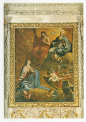 La Retraite 35600 Redon .- Le retable, tableau central (Chalette XVII° s.)