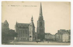 10.- Redon (I.-et-V.) - La Mairie et la Tour Isolée.