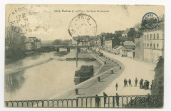 Carte postale ancienne Redon - Le Quai Saint-Jacques
                                                                     à Redon
                                
