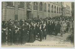 Funérailles du Cardinal DUBOURG, Rennes le 28 Septembre 1921 - Le Deuil et les Autorités.