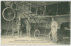 Rennes-Aviation 1910. - Aérodrôme des Gayeulles L'Aviateur Dufour sur son Biplan de Course, moteur Labor-Picker 70HP -
													35 Ille et Vilaine
												