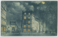 15 - RENNES, la nuit, Boulevard de la Liberté. - A.G.