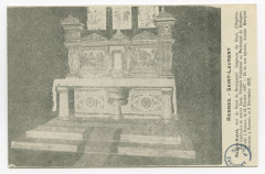 Rennes. - Saint-Laurent Maître-Autel, don de René de Bourgneuf, Seigneur de Cucé, d'Orgères, des Gailleules et autres lieux, Premier Président du -
													35 Ille et Vilaine
												