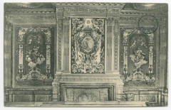 [RENNES. - Parlement de Bretagne, Palais de justice - Chambre du conseil de la Grand-Chambre, 1° chambre civile : Dessus de cheminée, boiseries.]
