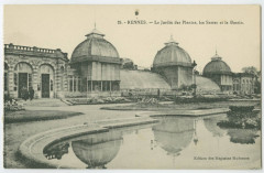 24. - Rennes. - Le Jardin des Plantes, les Serres et le Bassin.