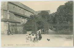 67. - Rennes. - Entrée du Jardin Public.