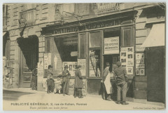 Publicite GENERALE, 2, Rue de Rohan, Rennes. Toutes publicité sous toutes formes.