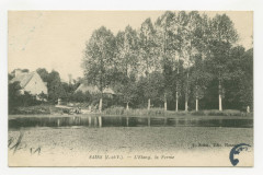 Sains ( I.-et-V.).- L'ETANG, la Ferme