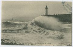 Saint-Malo - La jetée un jour de tempête
