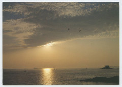 Saint-Malo, cité corsaire / The historic pirate city  coucher de soleil sur le petit bé -
													35 Ille et Vilaine
												