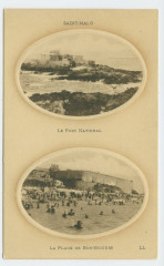 4028 bis Saint-Malo - Le fort national. La plage de Bon Secours.