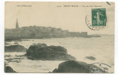 1414  Saint-Malo - Vue du fort national.