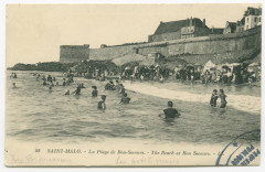 88  Saint-Malo - La plage de Bon Secours.